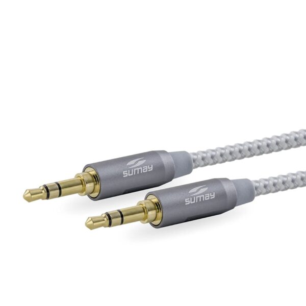 Cabo P2 Premium 1,8M Cinza Espacial - Imagem 2