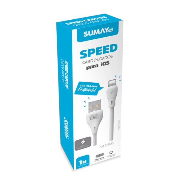 Cabo de Dados USB para iOS 1m - Imagem 2