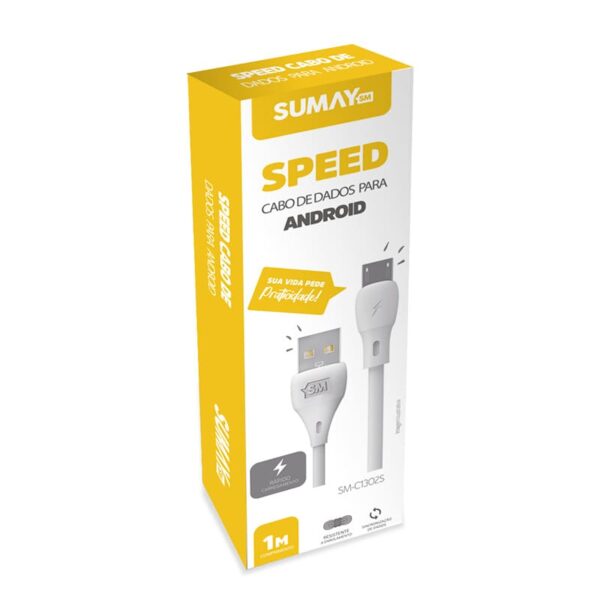 Cabo Speed USB  2.1 Para Android 1,0m - Imagem 2