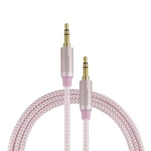 Cabo de Áudio P2 Stéreo Premium Ouro Rosa