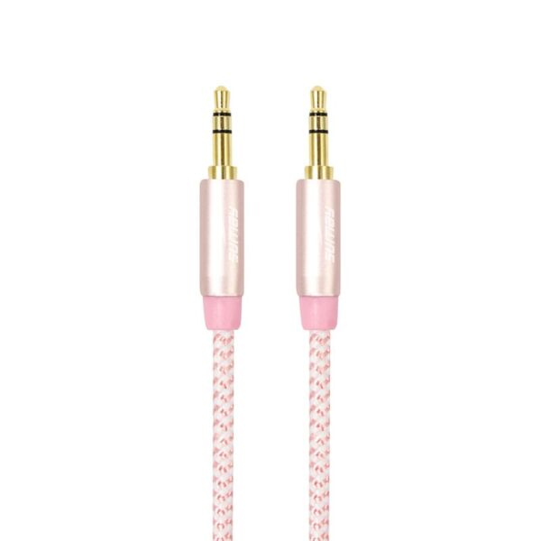 Cabo de Áudio P2 Stéreo Premium Ouro Rosa - Imagem 3